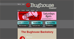 Desktop Screenshot of bughousetheater.com
