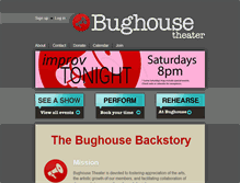 Tablet Screenshot of bughousetheater.com